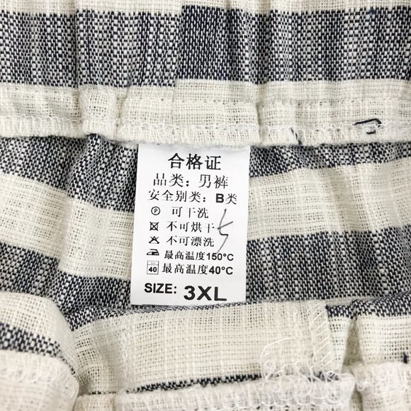 FASHION Brand Striped Bermuda Shorts M/L NWT Textured Cotton Pockets - Picture 4 of 8
